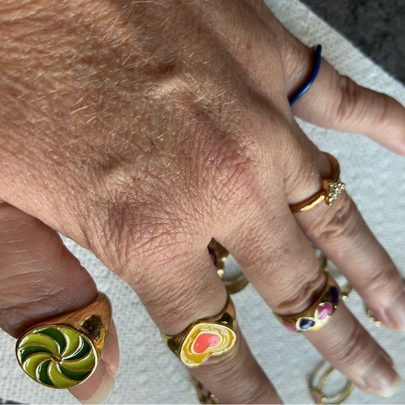 Colorful Assorted Rings Set - Picture 4 of 6